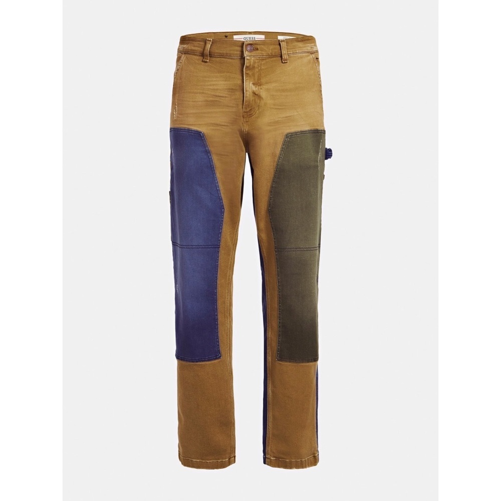 New GUESS Contrast fabric regular fit Jeans - Picture 4 of 12